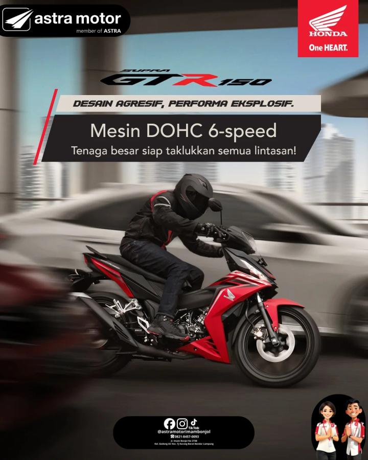 Honda Supra GTR 150: Performa Motor Sport dalam Tubuh Bebek, Jadi Primadona di Astra Motor Imam Bonjol